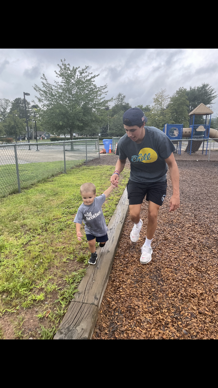 Author playing with Nephew (Dominic Playing with nephew Jackson)